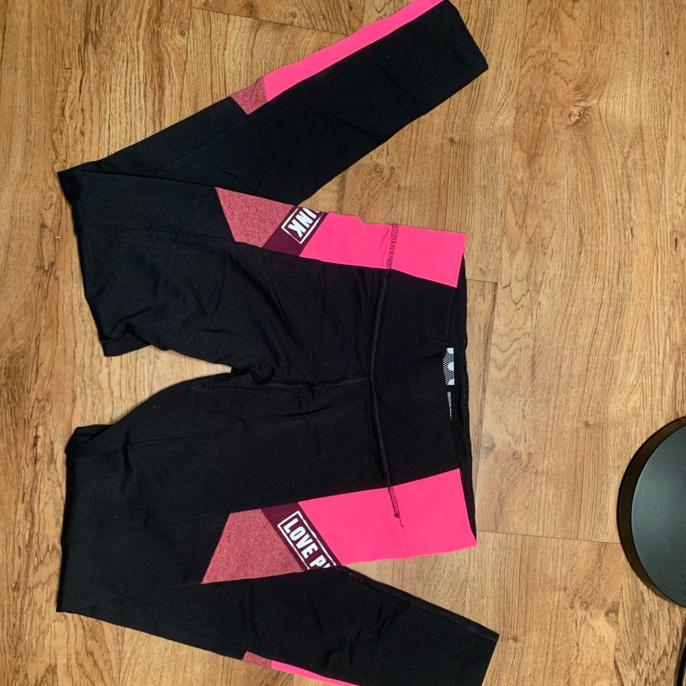 VS Pink tights.